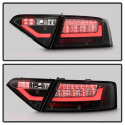 Audi A5 08-12 LED Tail Lights - Incandescent Model Only ( Not Compatible With LED Model ) - Black Spyder Auto
