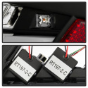 Audi A5 08-12 LED Tail Lights - Incandescent Model Only ( Not Compatible With LED Model ) - Black Spyder Auto