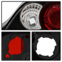 Acura RSX 02-04 Euro Style Tail Lights - Black Spyder Auto