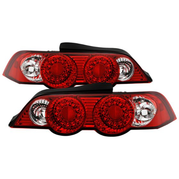 Acura RSX 02-04 LED Tail Lights - Red Clear Spyder Auto in the group Select car model / Acura / RSX 2002-2006 / Styling at DDESIGN Scandinavia AB (ALT-YD-ARSX02-LED-RC)