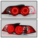 Acura RSX 02-04 LED Tail Lights - Red Clear Spyder Auto