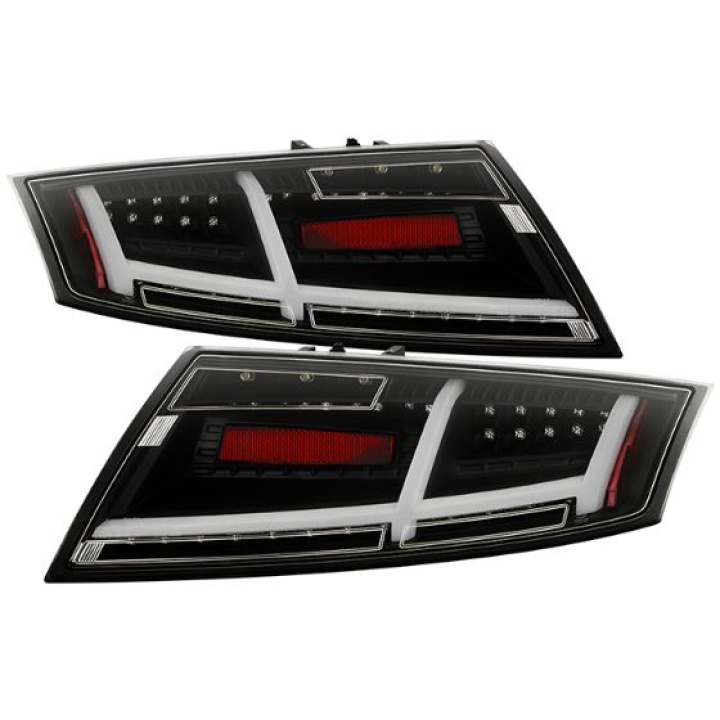 Audi TT 07-12 LED Tail Lights - Black Spyder Auto in the group Select car model / Audi / TT (8J) 2006-2014 & TT (8S) 2014+ / Styling / Lights at DDESIGN Scandinavia AB (ALT-YD-ATT07-LED-BK)