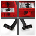 BMW E34 5-Series 88-95 Euro Style Tail Lights - Red Clear Spyder Auto