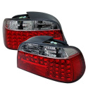 BMW E38 7-Series 95-01 LED Tail Lights - Red Clear Spyder Auto