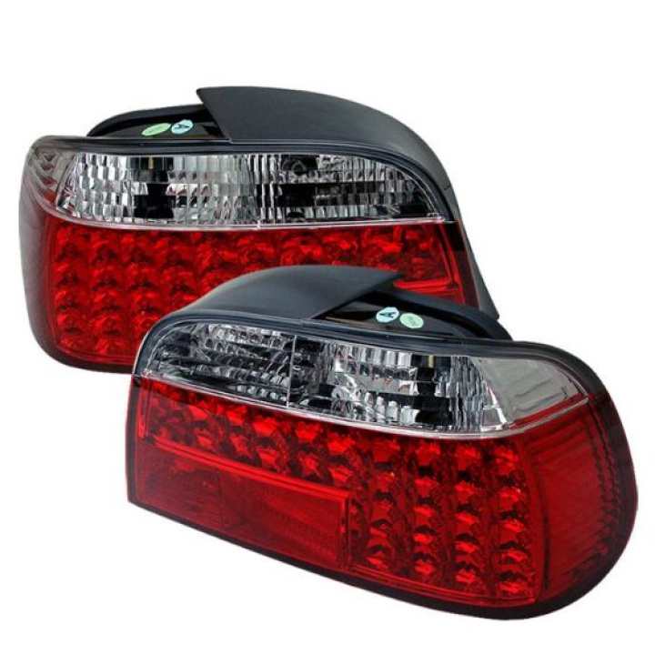 BMW E38 7-Series 95-01 LED Tail Lights - Red Clear Spyder Auto in the group Select car model / BMW / 7-series (E38) 94-01 / Styling at DDESIGN Scandinavia AB (ALT-YD-BE3895-LED-RC)