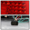 BMW E38 7-Series 95-01 LED Tail Lights - Red Clear Spyder Auto