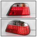 BMW E38 7-Series 95-01 LED Tail Lights - Red Clear Spyder Auto