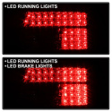 BMW E39 5-Series 97-00 LED Tail Lights - Red Clear Spyder Auto
