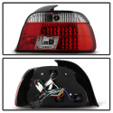 BMW E39 5-Series 97-00 LED Tail Lights - Red Clear Spyder Auto
