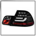 BMW E46 00-03 2Dr Coupe ( Will Not Fit Convertible ) Light Bar LED Tail Lights - Black Spyder Auto