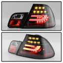 BMW E46 00-03 2Dr Coupe ( Will Not Fit Convertible ) Light Bar LED Tail Lights - Black Spyder Auto