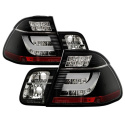 BMW E46 3-Series 02-05 4Dr Light Bar Style LED Tail Lights - Black Spyder Auto