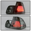 BMW E46 3-Series 02-05 4Dr ( does not include red fog light bulb) Tail Lights - Smoke Spyder Auto