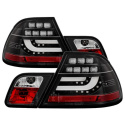 BMW E46 3-Series 04-06 2Dr Light Bar Style LED Tail Lights - Black Spyder Auto