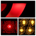 BMW E46 3-Series 99-01 4Dr Light Bar Style LED Tail Lights - Black Spyder Auto