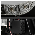 BMW E46 3-Series 99-01 4Dr Light Bar Style LED Tail Lights - Black Spyder Auto
