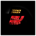 BMW E46 3-Series 99-01 4Dr Light Bar Style LED Tail Lights - Black Spyder Auto