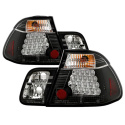 BMW E46 3-Series 99-01 4Dr LED Tail Lights - Black Spyder Auto
