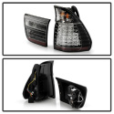 BMW E53 X5 00-06 4PCS LED Tail Lights - Black Spyder Auto