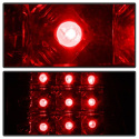 BMW E53 X5 00-06 4PCS LED Tail Lights - Red Clear Spyder Auto