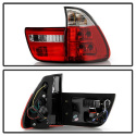 BMW E53 X5 00-06 4PCS Euro Style Tail Lights- Red Clear Spyder Auto