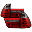 BMW E53 X5 00-06 4PCS Euro Style Tail Lights- Red Smoke Spyder Auto