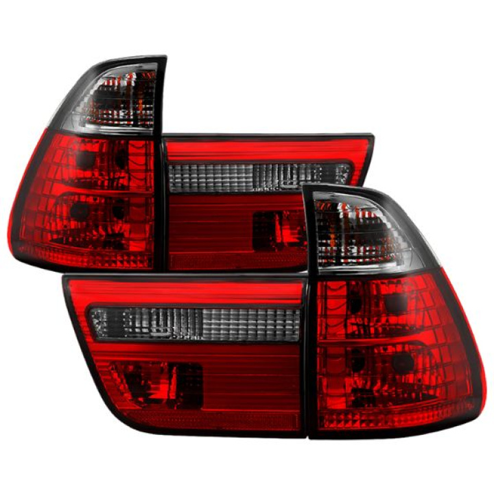 BMW E53 X5 00-06 4PCS Euro Style Tail Lights- Red Smoke Spyder Auto in the group Select car model / BMW / X5 (E53) 99-06 / Styling at DDESIGN Scandinavia AB (ALT-YD-BE5300-RS)