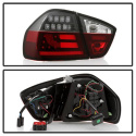BMW E90 3-Series 06-08 4Dr LED Indicator Light Bar LED Tail Lights - Black Spyder Auto