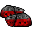 BMW E90 3-Series 06-08 4Dr LED Tail Lights - Red Smoke Spyder Auto