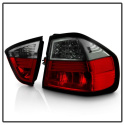 BMW E90 3-Series 06-08 4Dr LED Tail Lights - Red Smoke Spyder Auto