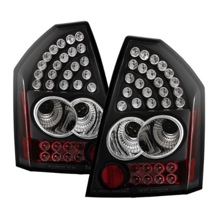Chrysler 300C 05-07 LED Tail Lights - Black Spyder Auto in the group Select car model / Chrysler / 300C 05- / Styling at DDESIGN Scandinavia AB (ALT-YD-C305-LED-BK)
