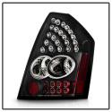 Chrysler 300C 05-07 LED Tail Lights - Black Spyder Auto