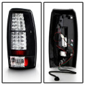 Chevy Avalanche 07-13 LED Tail Lights - Black Spyder Auto