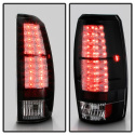 Chevy Avalanche 07-13 LED Tail Lights - Black Spyder Auto