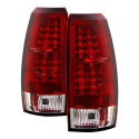 Chevy Avalanche 07-13 LED Tail Lights - Red Clear Spyder Auto