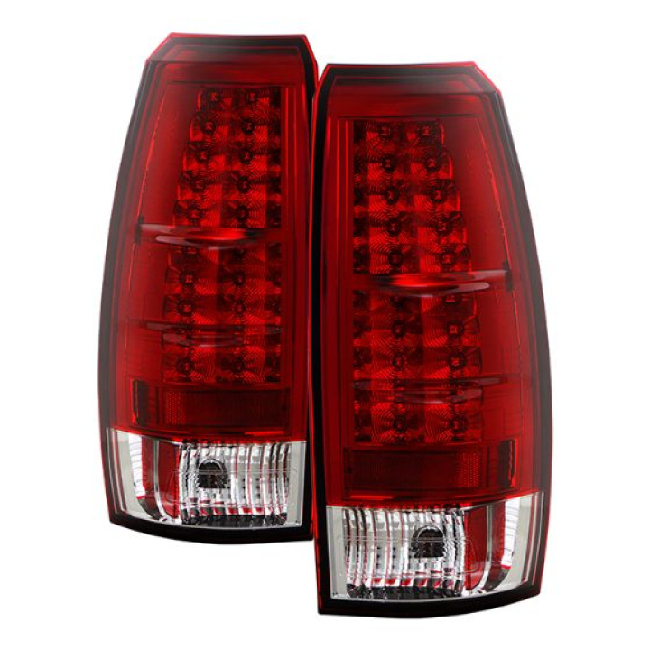 Chevy Avalanche 07-13 LED Tail Lights - Red Clear Spyder Auto in the group Select car model / Chevrolet / Avalanche 2500 / Styling at DDESIGN Scandinavia AB (ALT-YD-CAV07-LED-RC)