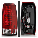 Chevy Avalanche 07-13 LED Tail Lights - Red Clear Spyder Auto