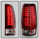 Chevy Avalanche 07-13 LED Tail Lights - Red Clear Spyder Auto