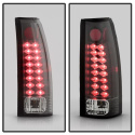 Chevy C/K Series 1500/2500/3500 88-98 LED Tail Lights - Black Spyder Auto