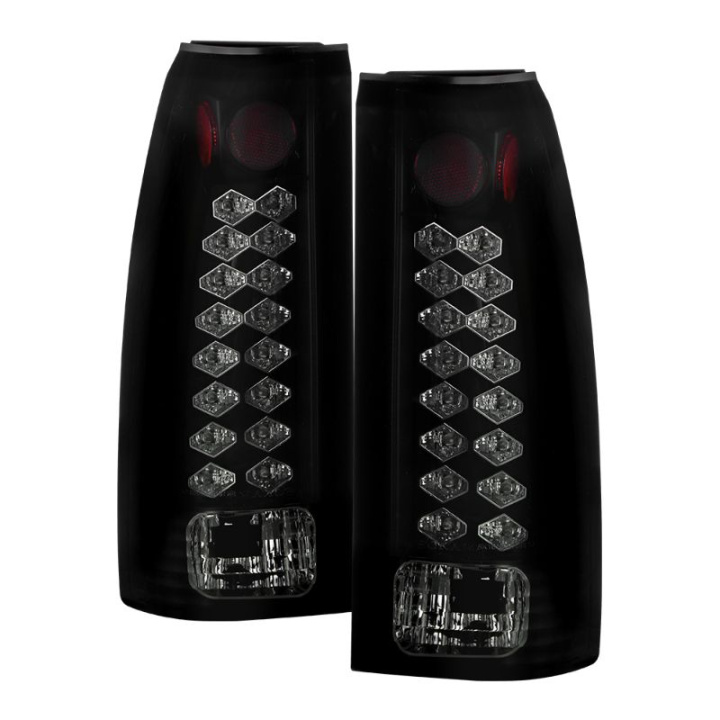 Chevy C/K Series 1500/2500/3500 88-98 LED Tail Lights - Black Smoke Spyder Auto in the group Select car model / Chevrolet / Tahoe / Styling at DDESIGN Scandinavia AB (ALT-YD-CCK88-LED-BSM)