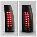 Chevy C/K Series 1500/2500/3500 88-98 LED Tail Lights - Black Smoke Spyder Auto