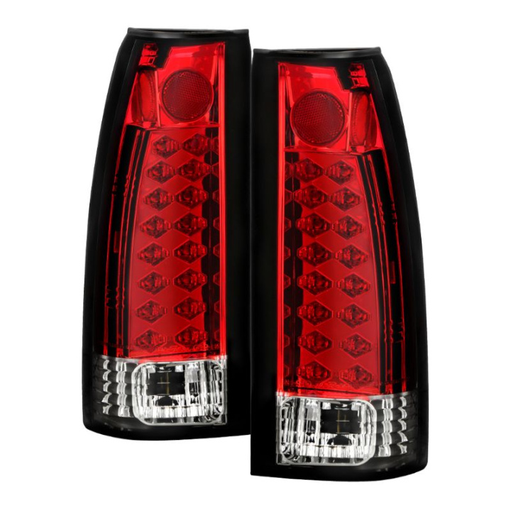 Chevy C/K Series 1500/2500/3500 88-98 LED Tail Lights - Red Clear Spyder Auto in the group Select car model / Chevrolet / Other models & Engines at DDESIGN Scandinavia AB (ALT-YD-CCK88-LED-RC)
