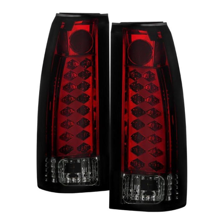 Chevy C/K Series 1500/2500/3500 88-98 LED Tail Lights - Red Smoke Spyder Auto in the group Select car model / Chevrolet / Tahoe / Styling at DDESIGN Scandinavia AB (ALT-YD-CCK88-LED-RS)