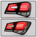 Chevy Cruze 2011-2014 Light Bar LED Tail Lights - Black Spyder Auto