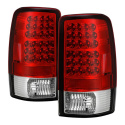 Chevy Suburban/Tahoe 1500/2500 00-06 LED Tail Lights - Red Clear Spyder Auto