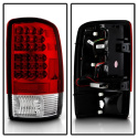 Chevy Suburban/Tahoe 1500/2500 00-06 LED Tail Lights - Red Clear Spyder Auto