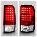 Chevy Suburban/Tahoe 1500/2500 00-06 LED Tail Lights - Red Clear Spyder Auto
