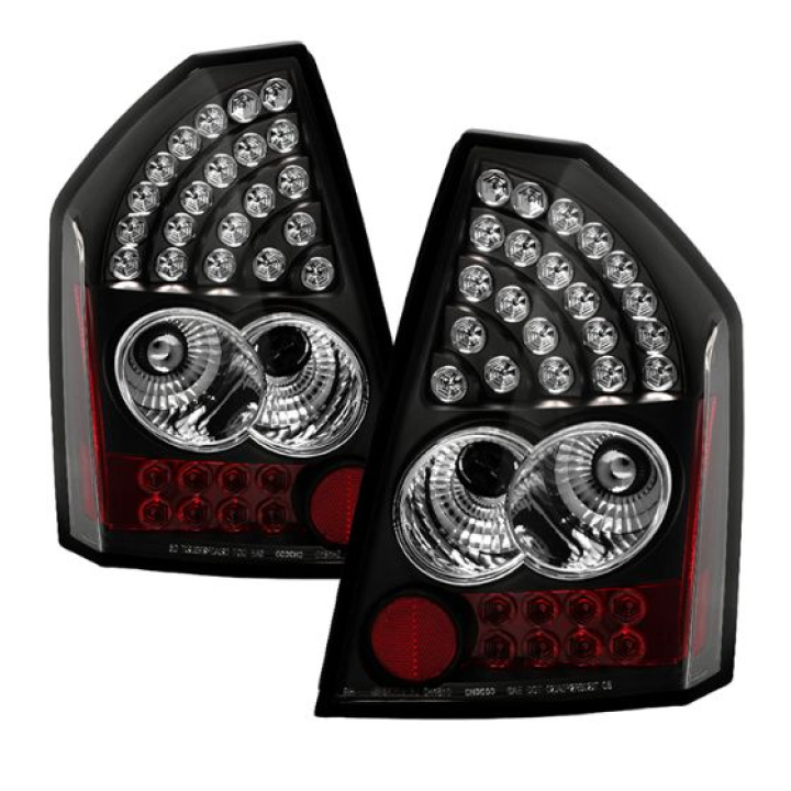 Chrysler 300 05-07 LED Tail Lights - Black Spyder Auto in the group Select car model / Chrysler / 300C 05- / Styling at DDESIGN Scandinavia AB (ALT-YD-CHR305-LED-BK)