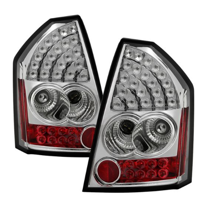 Chrysler 300 05-07 LED Tail Lights - Chrome Spyder Auto in the group Select car model / Chrysler / 300C 05- / Styling at DDESIGN Scandinavia AB (ALT-YD-CHR305-LED-C)