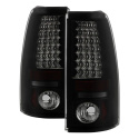 Chevy Silverado 1500/2500 03-06 ( Does Not Fit Stepside ) LED Tail Lights - Black Smoke Spyder Auto